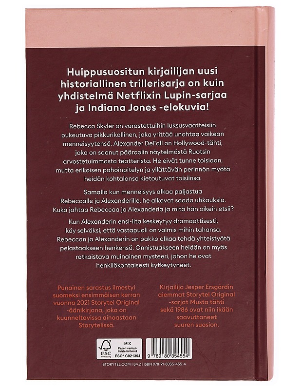 Punainen sarastus - Ersgård, Jesper - Jännitys ja dekkarit - 10105340592 - 1