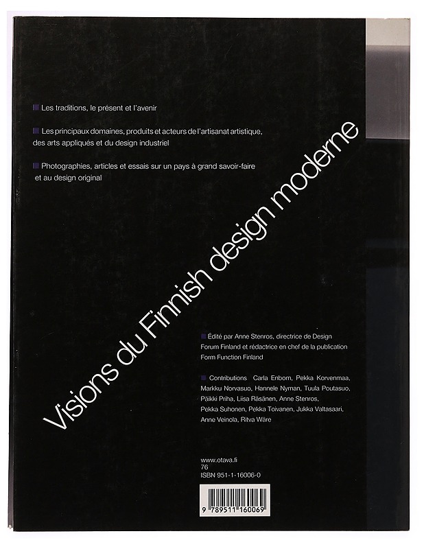 VISIONS DU FINNISH DESIGN MODERNE - Anne Stenros - Taide- ja kulttuurikirjat - 10105340727 - 1