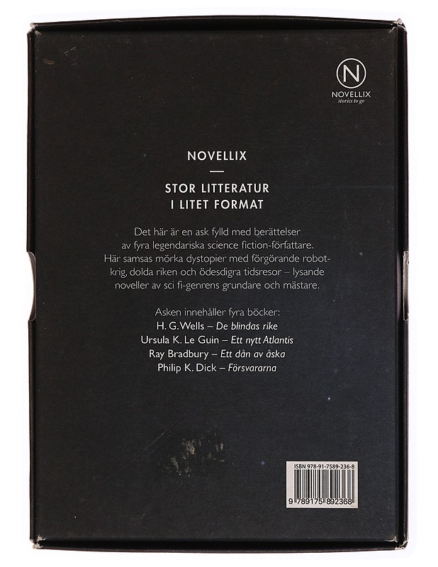 Scifi. Fyra noveller från Novellix - H.G. Wells, Ray Bradbury, Philip K. Dick, Ursula K. Le Guin - Fantasia- ja scifi - 10105340974 - 1