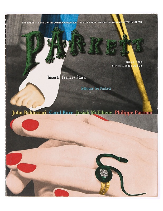 Parkett No. 86 John Baldessari, Carol Bove, Josiah McElheny, Philippe Parreno - Taide- ja kulttuurikirjat - 10105341078 - 0