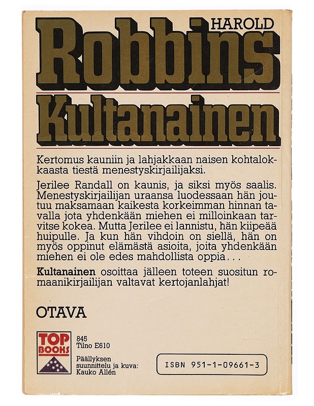 Kultanainen - Robbins, Harold - Romaanit ja novellit - 10105341173 - 1