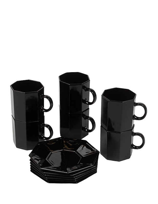 ARCOROC Octime kahvikupit asetilla, 6+6 kpl - Mukit ja kahvikupit - 10105341177 - 0