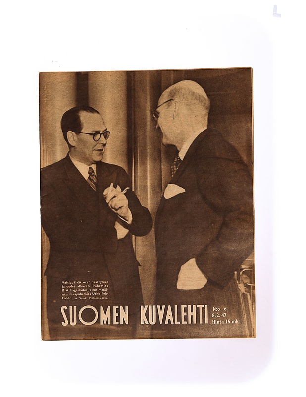 Suomen kuvalehti numero 6/1947 - Lehdet - 10105341371 - 0