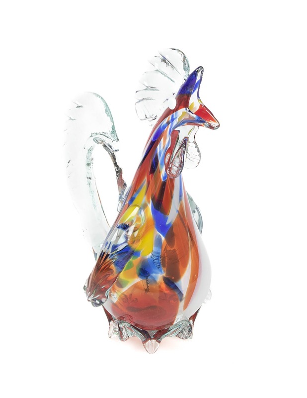 Lasinen kukko koriste-esine - Koriste-esineet - 10105341451 - 0