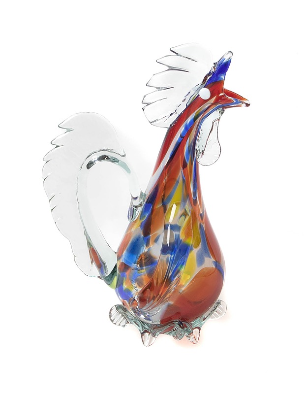 Lasinen kukko koriste-esine - Koriste-esineet - 10105341451 - 2