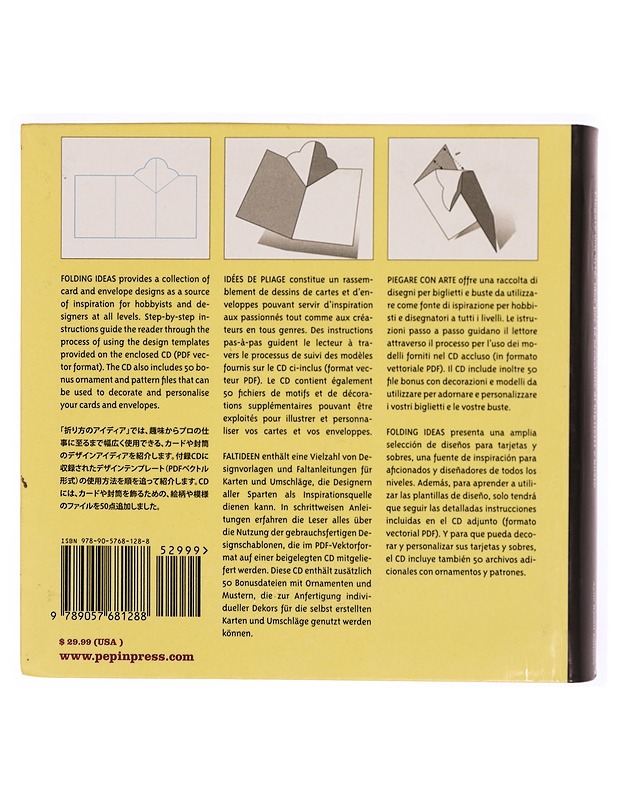 Folding ideas for cards & envelopes : [includes free CD with templates] = Faltideen für Karten und Umschläge - Laurence K. Withers - Tietokirjat ja oppaat - 10105341473 - 1