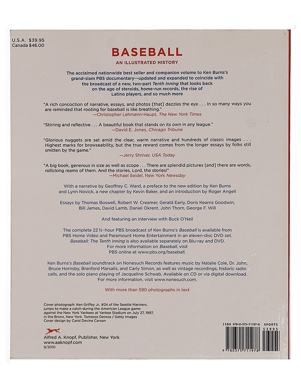 Baseball an illustrated history - Tietokirjat - 10105341482 - 1