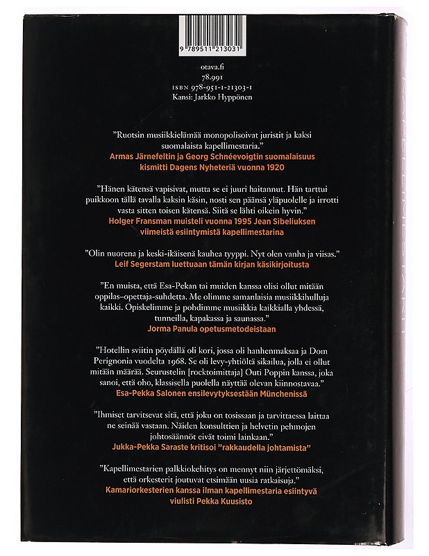 Suomalaiset kapellimestarit : Sibeliuksesta Saloseen, Kajanuksesta Franckiin - Vesa Sirén - Tietokirjat ja oppaat - 10105341880 - 1
