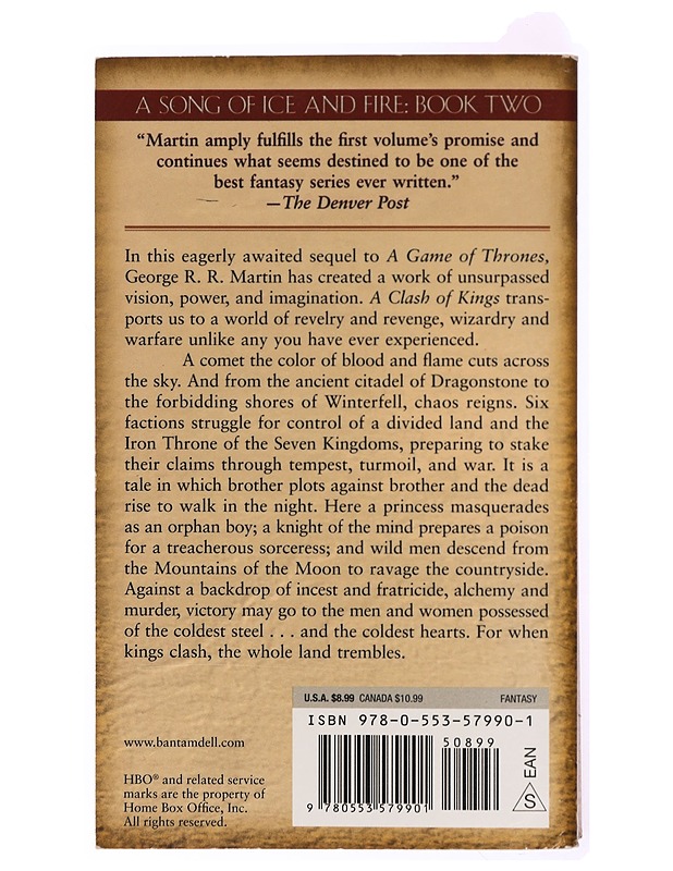 A clash of kings - Martin, George R.R - Fantasia- ja scifi - 10105341901 - 1