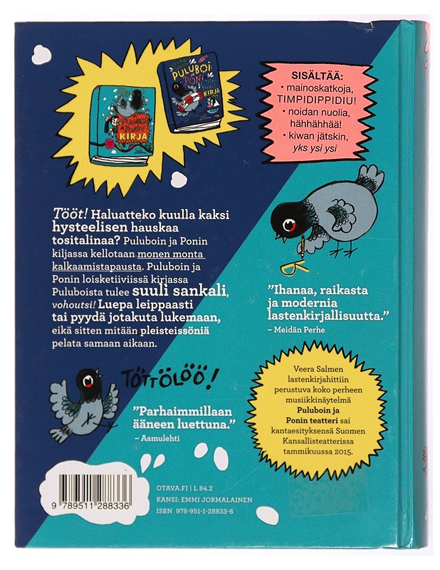 Puluboin ja Ponin kirjat. 1+2 - Salmi, Veera - Lastenkirjat - 10105341906 - 1