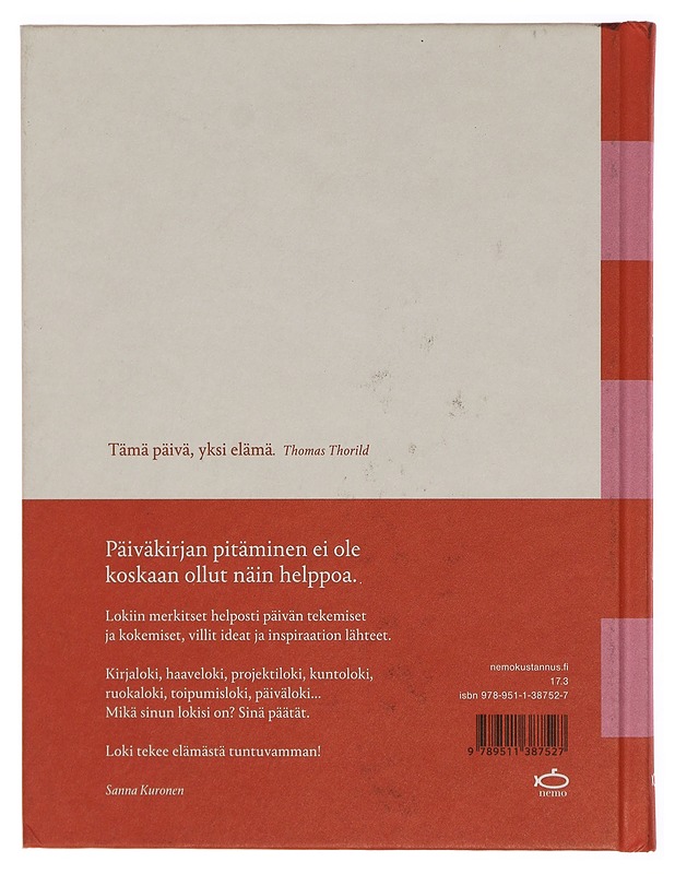 Loki : kirjaa kokemuksesi helposti - Kuronen, Sanna - Harrastekirjat - 10105341964 - 1