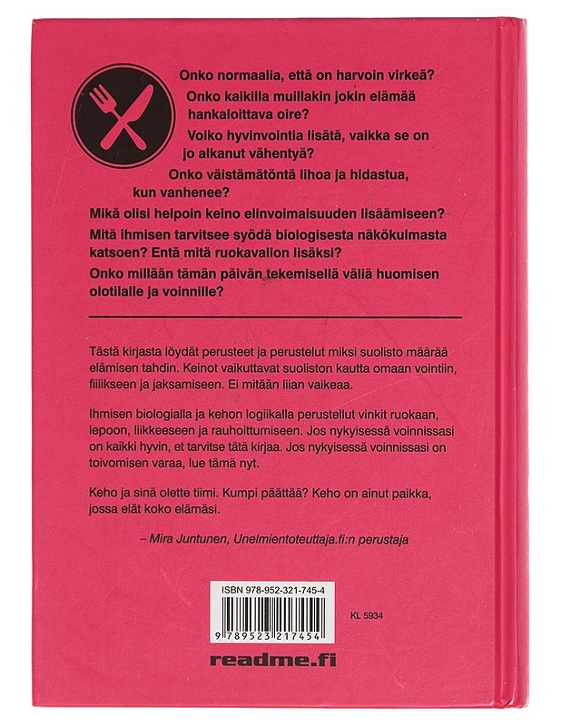 Kehon korjausopas : ohituskaista terveeseen suolistoon ja energiseen elämään - Puro, Mira (kirjailija) - Ruokakirjat - 10105342046 - 1