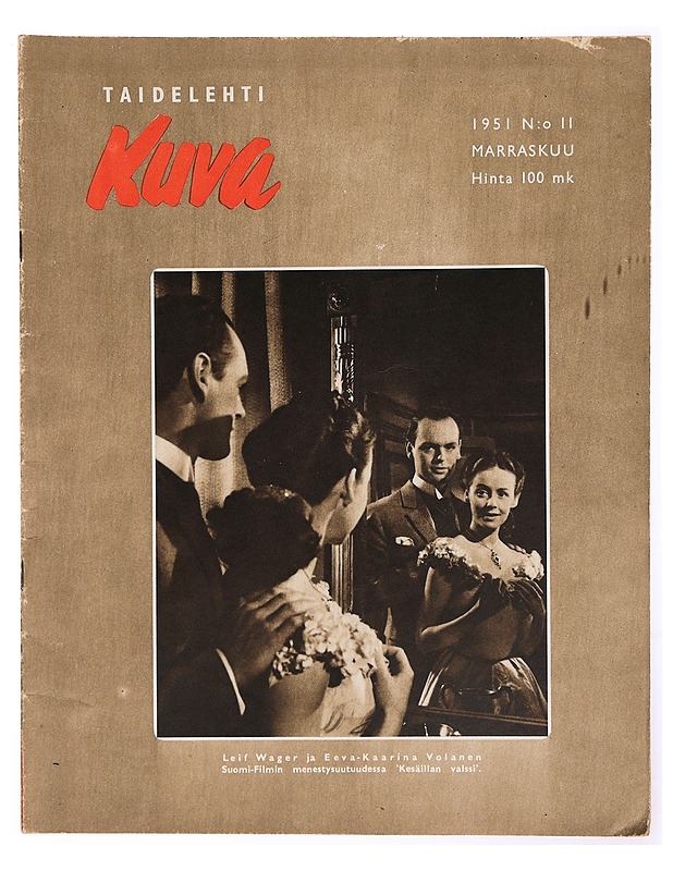Kuvataide lehti nro 11  / 1951 - Lehdet - 10105342259 - 0