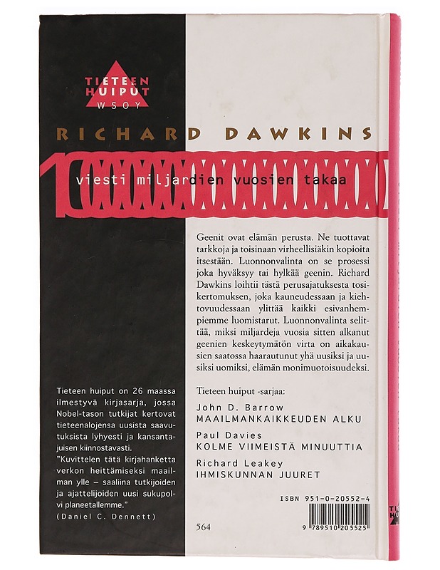 Viesti miljardien vuosien takaa - Richard Dawkins - Tietokirjat ja oppaat - 10105342504 - 1
