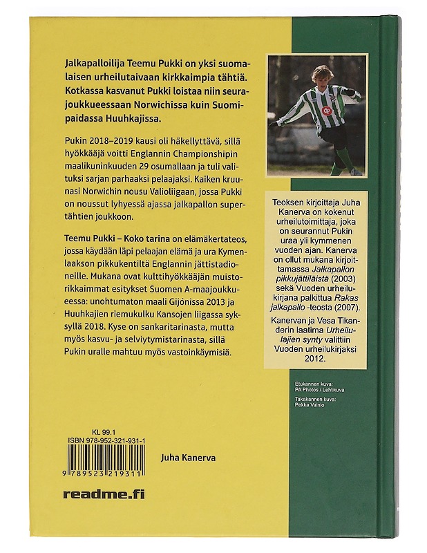 Teemu Pukki : koko tarina - Juha Kanerva - Tietokirjat ja oppaat - 10105342556 - 1