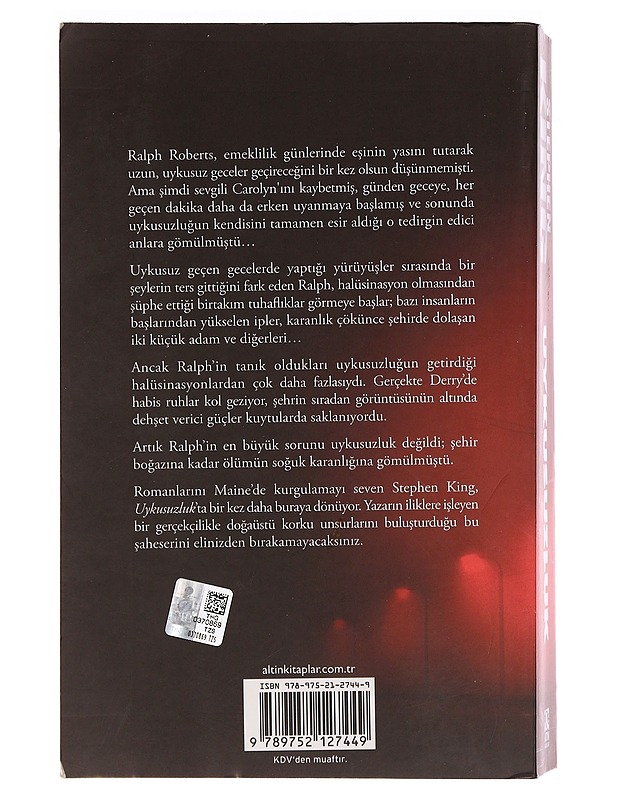 Uykusuzluk - Stephen King - Romaanit ja novellit - 10105342749 - 1