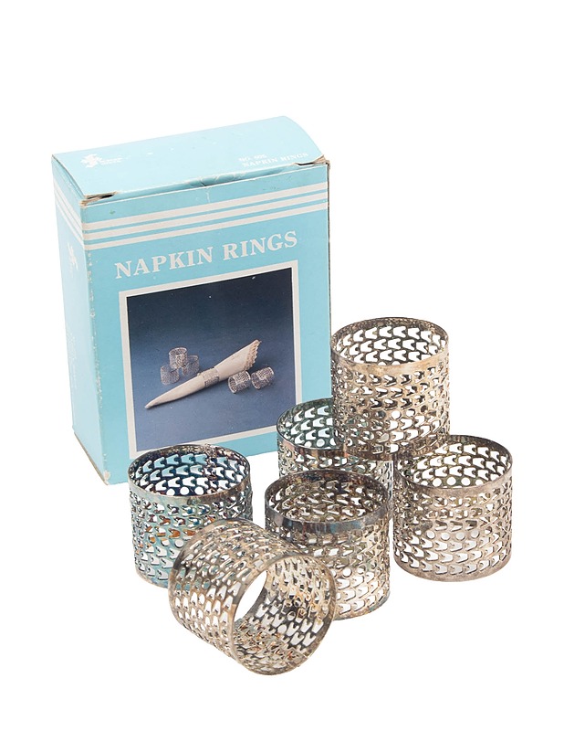 SUPERB SILVER servettirengas, 6 kpl - Muut astiat - 10105342783 - 0