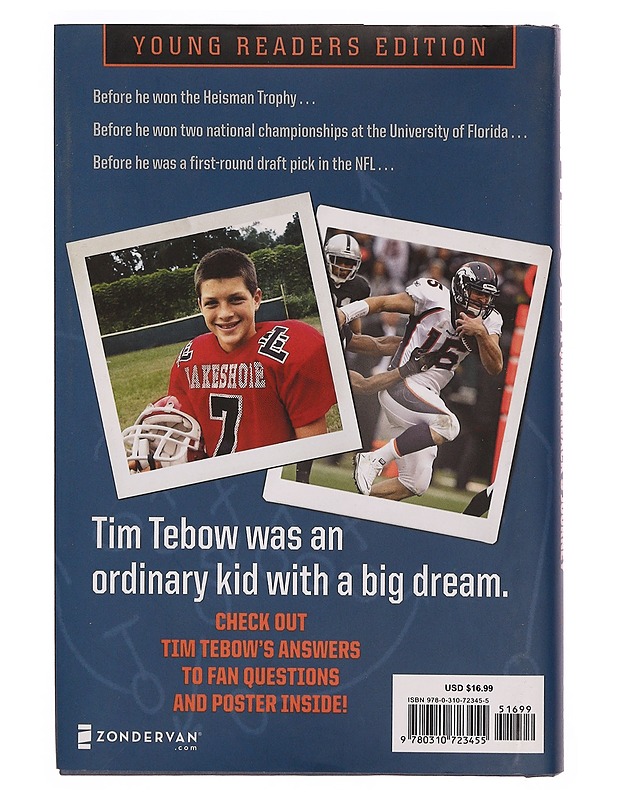 Through My Eyes: A Quarterback's Journey, Young Reader's Edition - Tim Tebow - Elämäkerrat ja muistelmat - 10105342905 - 1