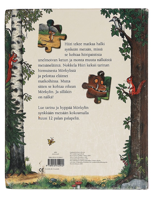 Mörkylin palapelikirja - Donaldson, Julia - Lastenkirjat - 10105342979 - 1