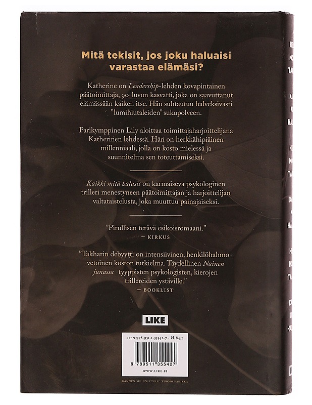 Kaikki mitä halusit - Monks Takhar, Helen - Jännitys ja dekkarit - 10105343132 - 1