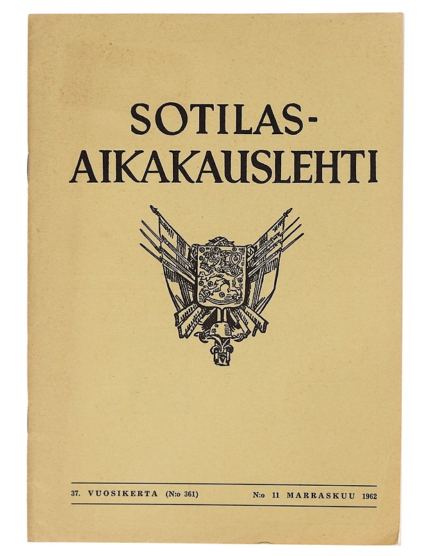 Sotilas Aikakauslehti Marraskuu 1962 - Lehdet - 10105343583 - 0