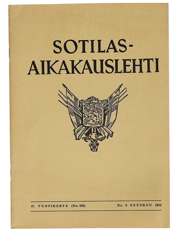 Sotilas Aikakauslehti Syyskuu 1962 - Lehdet - 10105343591 - 0