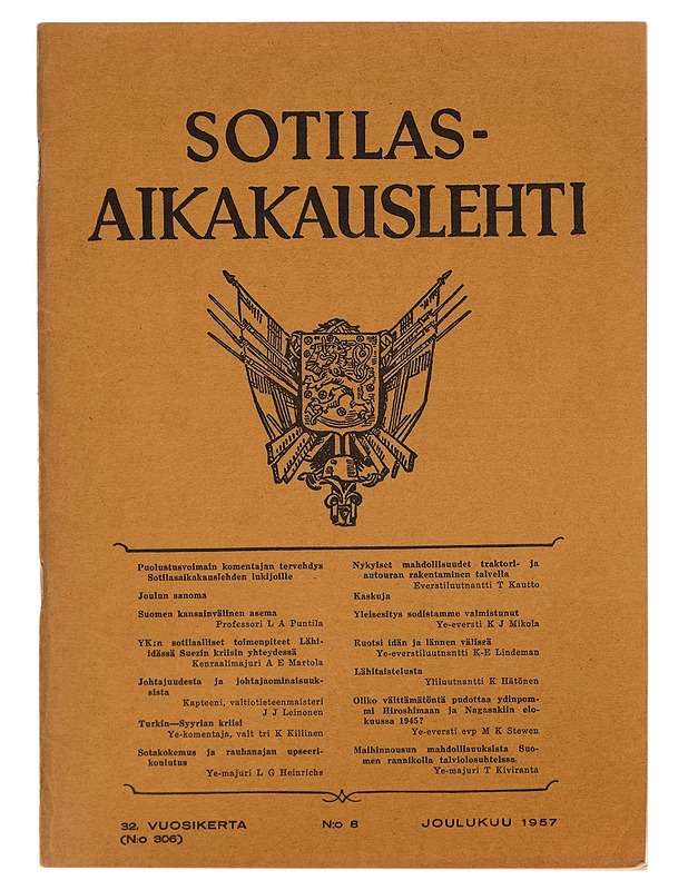 Sotilas Aikakauslehti Joulukuu 1957 - Lehdet - 10105343600 - 0