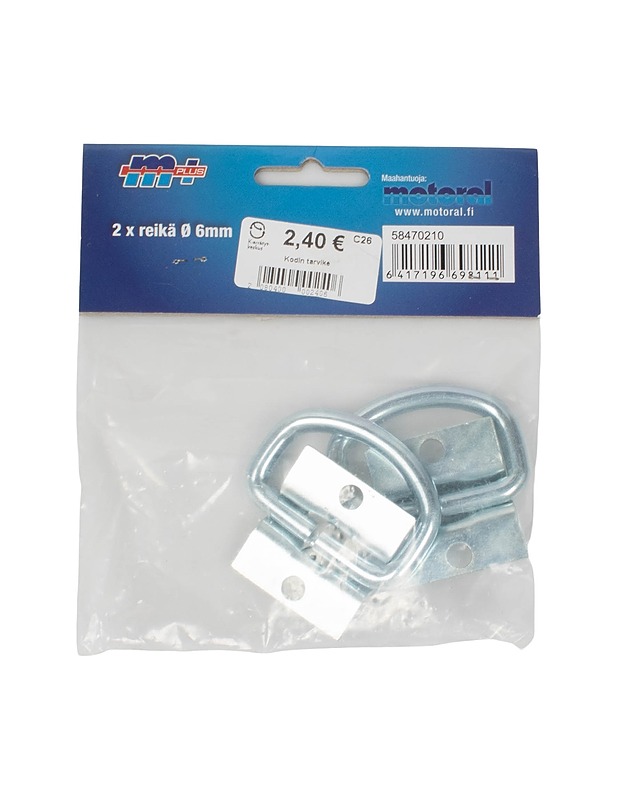 M+ sidontalenkki 2x6mm reikä, 2 kpl - Rakennustarvikkeet - 10105343964 - 1