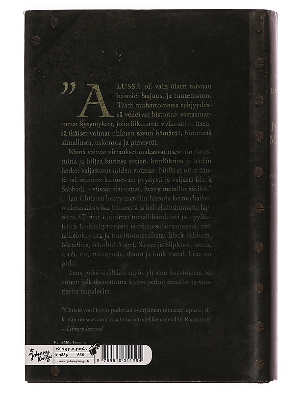 Pedon meteli : heavy metallin vanha ja uusi testamentti - Christe, Ian - Musiikki- ja elokuvakirjat - 10105344295 - 1