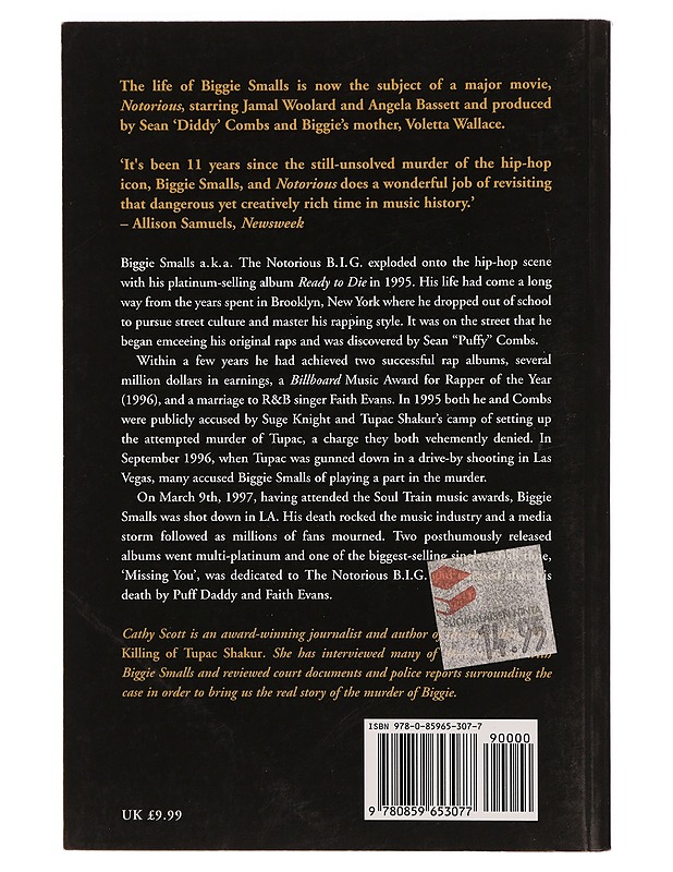 The Murder of Biggie Smalls - Scott, Cathy - Romaanit ja novellit - 10105344413 - 1