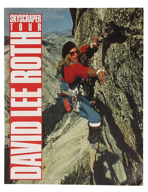 David Lee Roth - Skyscraper kiertueohjelma - Musiikki- ja elokuvakirjat - 10105344485 - 0