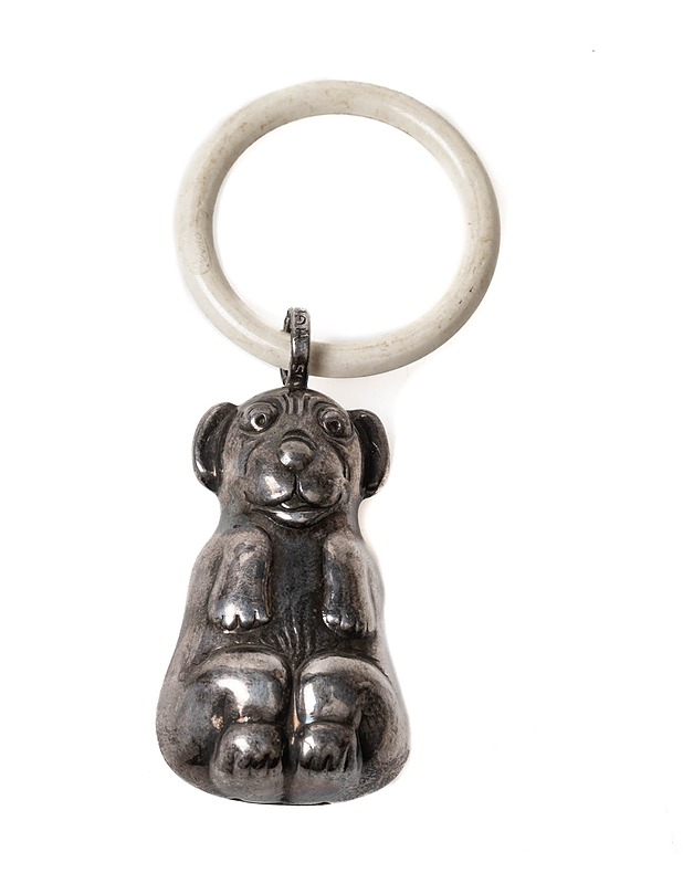 Vintage helisevä hopeinen koira - Koriste-esineet - 10105344702 - 0