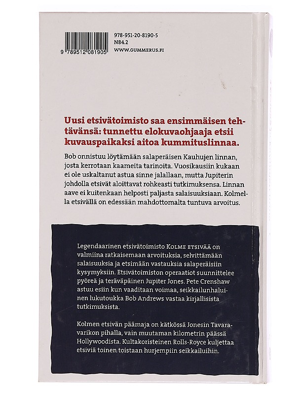 3 etsivää ja kauhujen linna - Arthur, Robert - Jännitys ja dekkarit - 10105344931 - 1