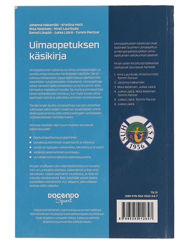 Uimaopetuksen käsikirja - Keskinen, Ilkka - Tietokirjat ja oppaat - 10105345290 - 1