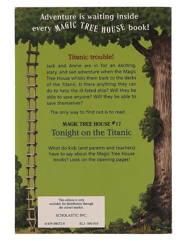 Tonight On The Titanic (Magic Tree House #17) - MARY POPE OSBORNE - Lastenkirjat - 10105345450 - 1