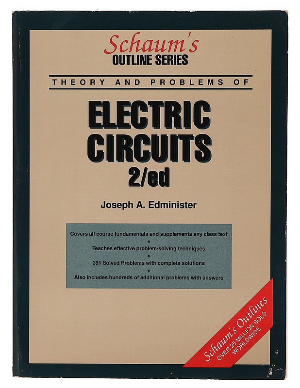 Schaum's outline series theory and problems of electric circuits - Joseph A. Edminister - Tietokirjat ja oppaat - 10105345562 - 0