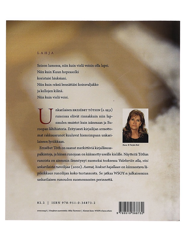 Aamut, hiukset hajallaan : valikoima runoja - Tóth, Erzsébet - Runot ja näytelmät - 10105345630 - 1