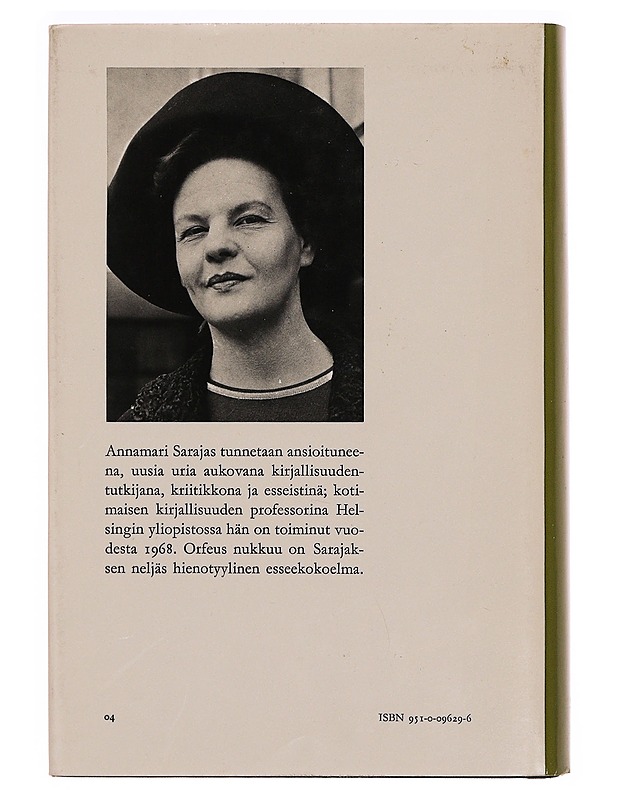 Orfeus Nukkuu  - Kaunokirjallisuus - 10105346058 - 1