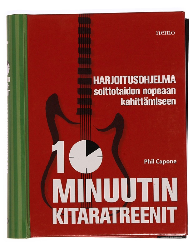 10 minuutin kitaratreenit : harjoitusohjelma soittotaidon nopeaan kehittämiseen - Phil Capone - Musiikki- ja elokuvakirjat - 10105346371 - 0