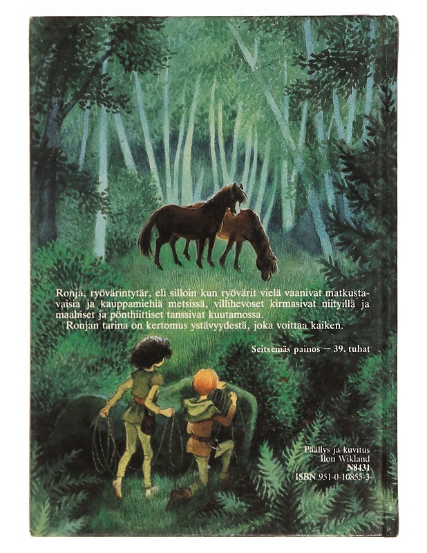 Ronja, ryövärintytär - Astrid Lindgren - Lastenkirjat - 10105346387 - 1