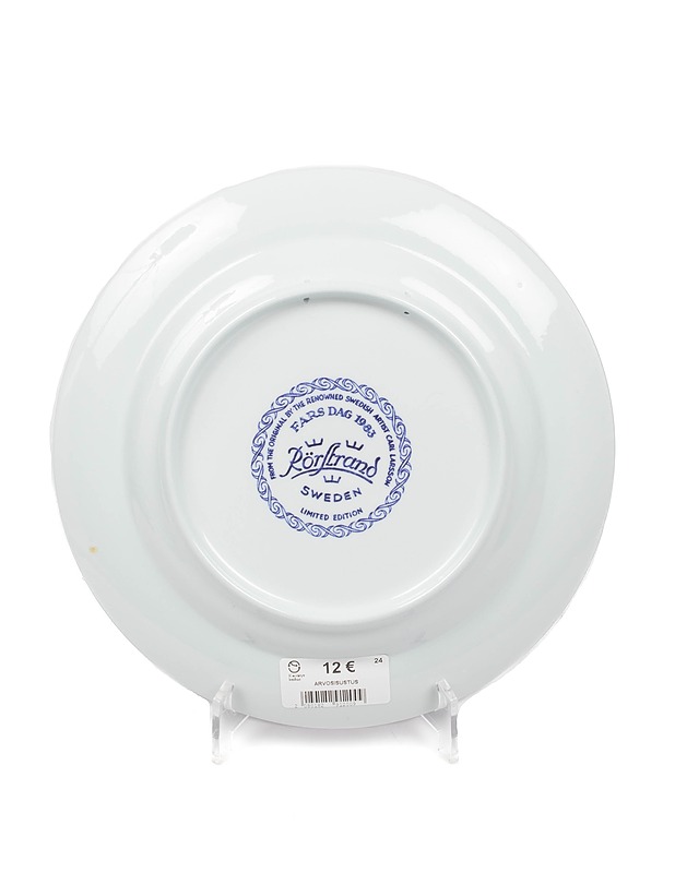 RÖRSTRAND Fars dag 1983 koristelautanen - Koriste-esineet - 10105346641 - 2