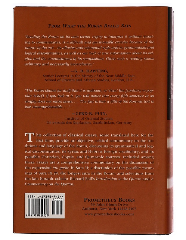 What the Koran really says : language, text, and commentary - Ibn Warraq - Tietokirjat ja oppaat - 10105346645 - 1