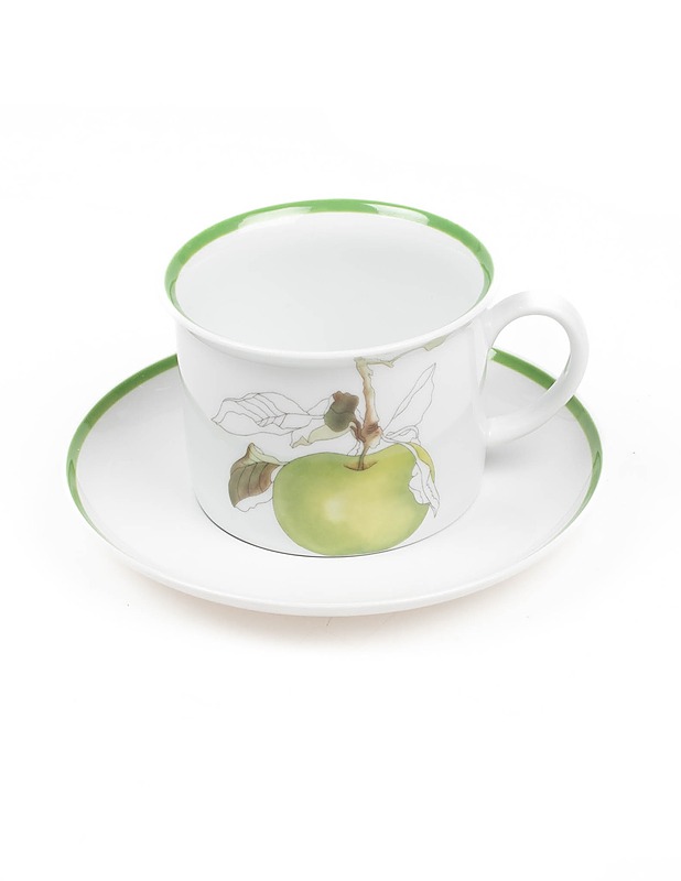 BLOCK SPAL Green Apple kahvikuppi ja astia setti - Mukit ja kahvikupit - 10105346659 - 0