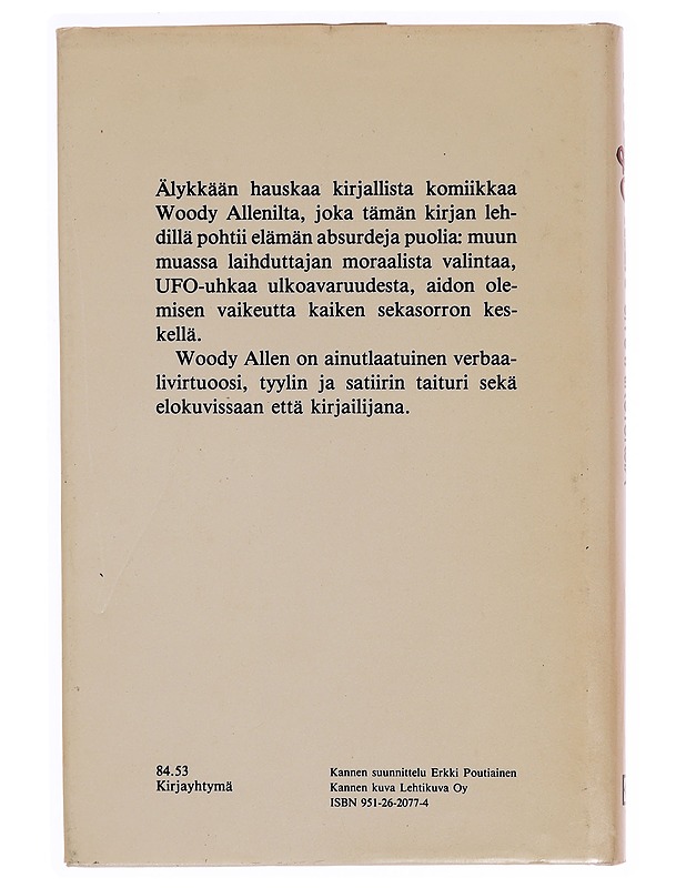 Sivuvaikutuksia - Allen, Woody - Romaanit ja novellit - 10105346747 - 1