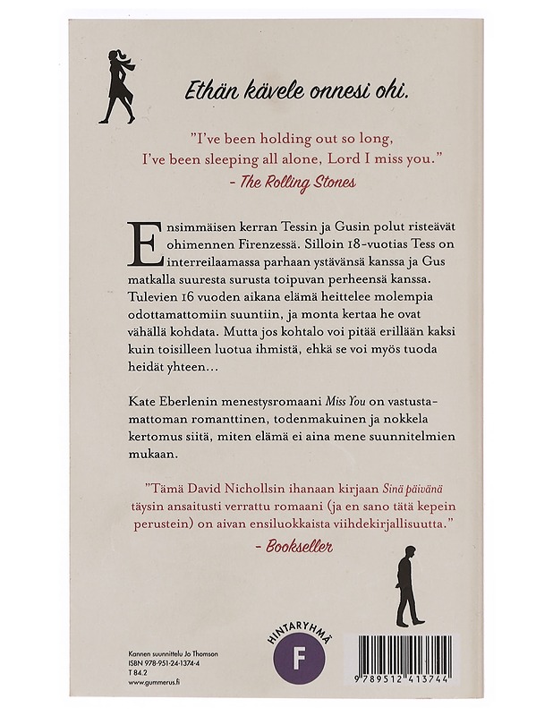 Miss you - Eberlen, Kate - Romaanit ja novellit - 10105346792 - 1