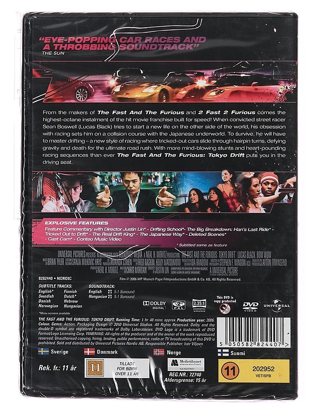 The Fast and the Furious: Tokyo Drift - DVD - DVD-elokuvat - 10105346836 - 1