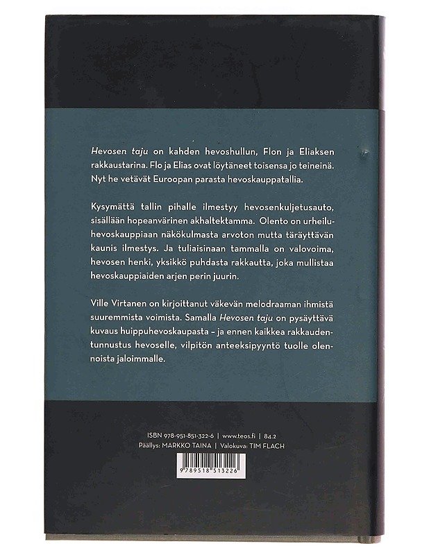 Hevosen taju - Ville Virtanen - Romaanit ja novellit - 10105346875 - 1