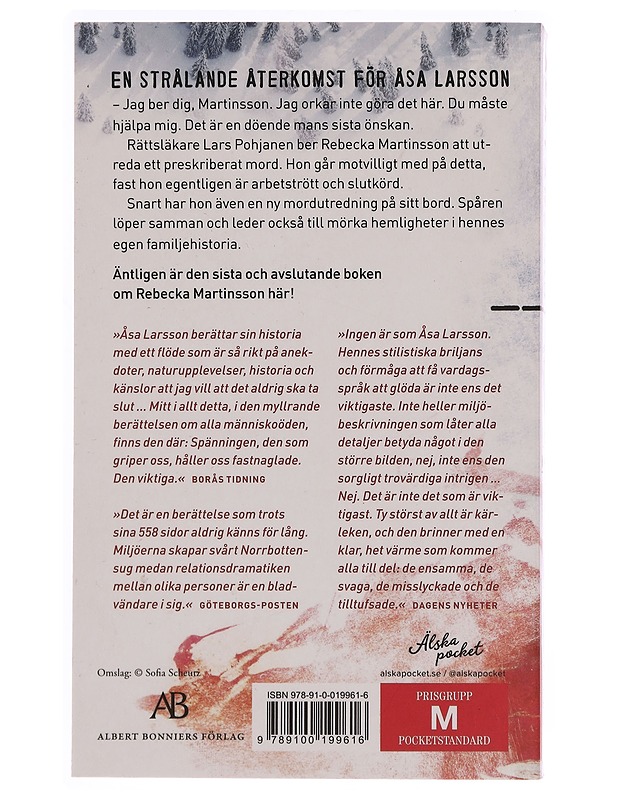 Fädernas missgärningar - Åsa Larsson - Romaanit ja novellit - 10105346969 - 1