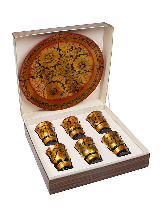 Khokloma tyylinen tarjoilusetti - Tarjoiluastiat - 10105347259 - 0