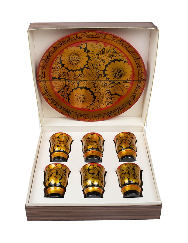 Khokloma tyylinen tarjoilusetti - Tarjoiluastiat - 10105347259 - 1